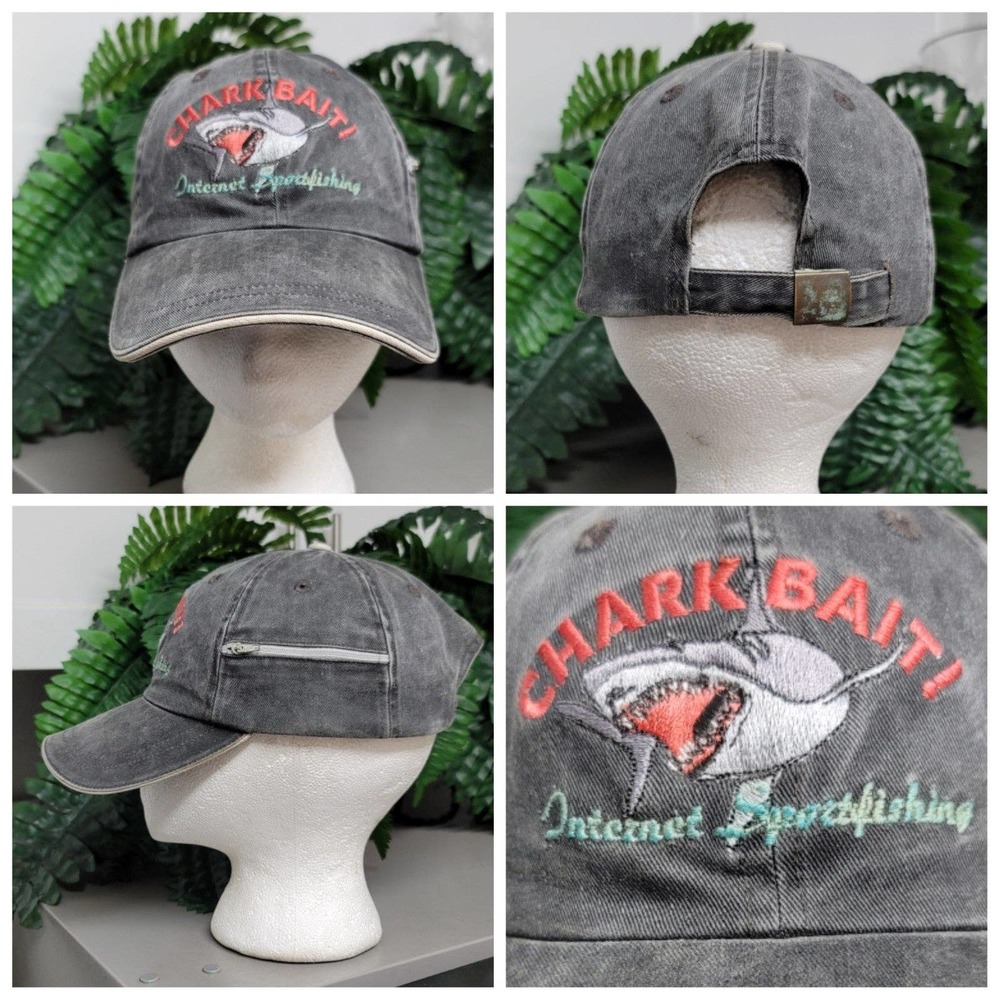 Vtg Chark Bait Internet Sportsfishing Hat